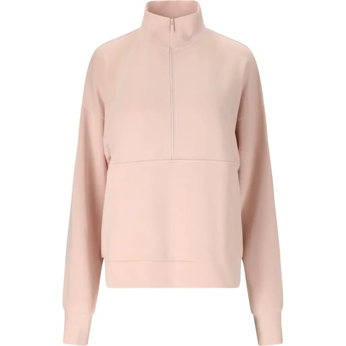 Dames sweatshirt met 1/2 rits Athlecia Jillnana