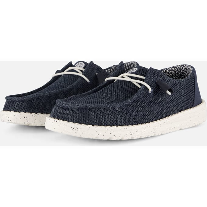 HEYDUDE Wendy Streetch Sox Instappers blauw - Maat 41