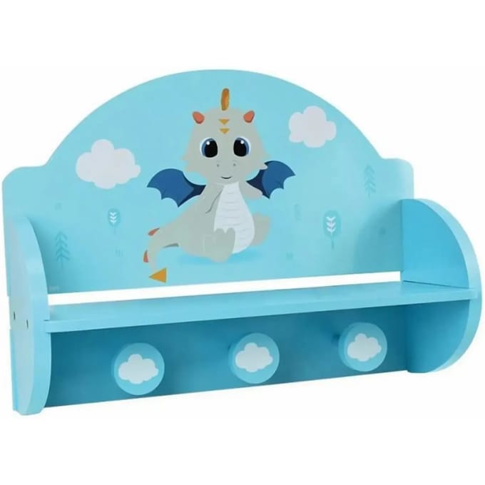 houten kapstok voor kinderen Jemini Leon Le Dragon