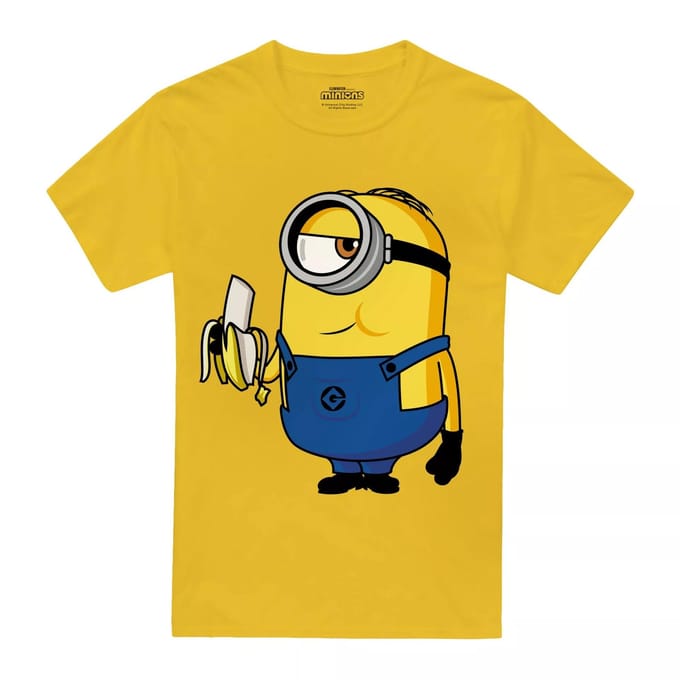 Minions Mannen Banaan T-shirt M geel