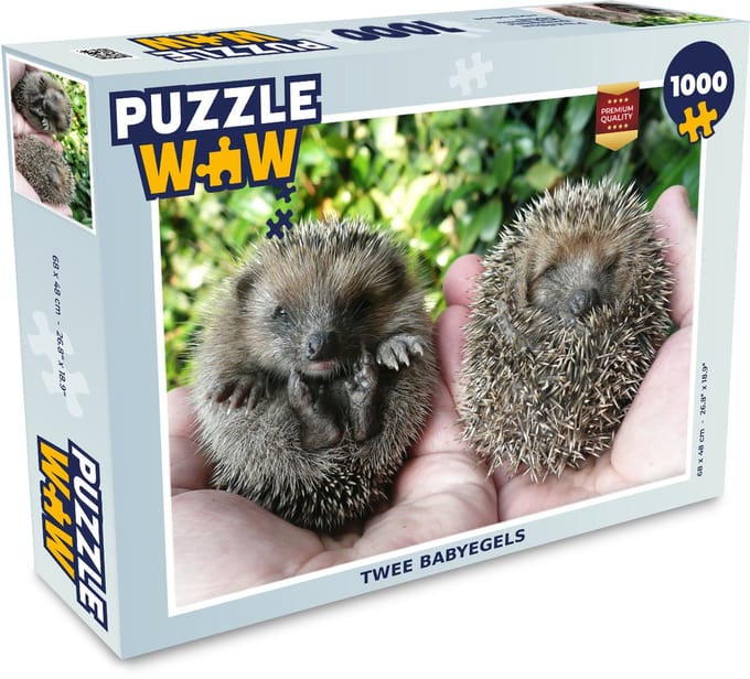 Puzzel Twee babyegels - Legpuzzel - Puzzel 1000 stukjes volwassenen