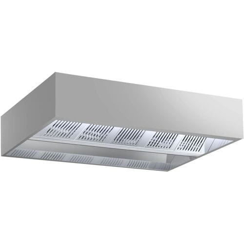 GGM Gastro Induktions-Deckenhaube - 2800mm - ohne Motor - mit Filter