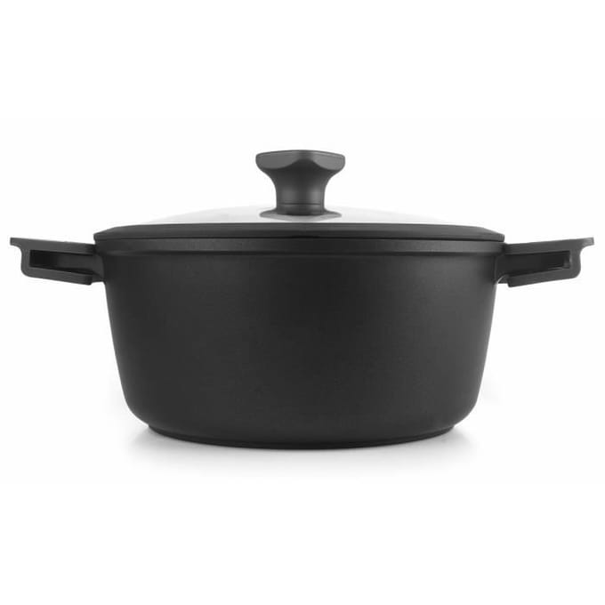 Faitout - IBILI - Neo - Antiadhésif - Aluminium Forgé - Couvercle en Verre 28 cm