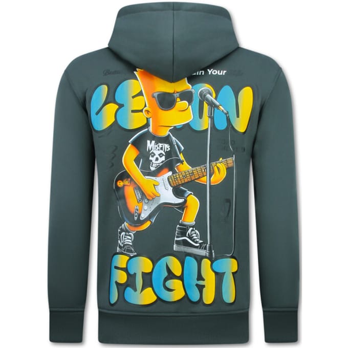 Oversized Hoodie Heren met Capuchon - Lemon Rock - Dik Geweven - 5793 - Grijs