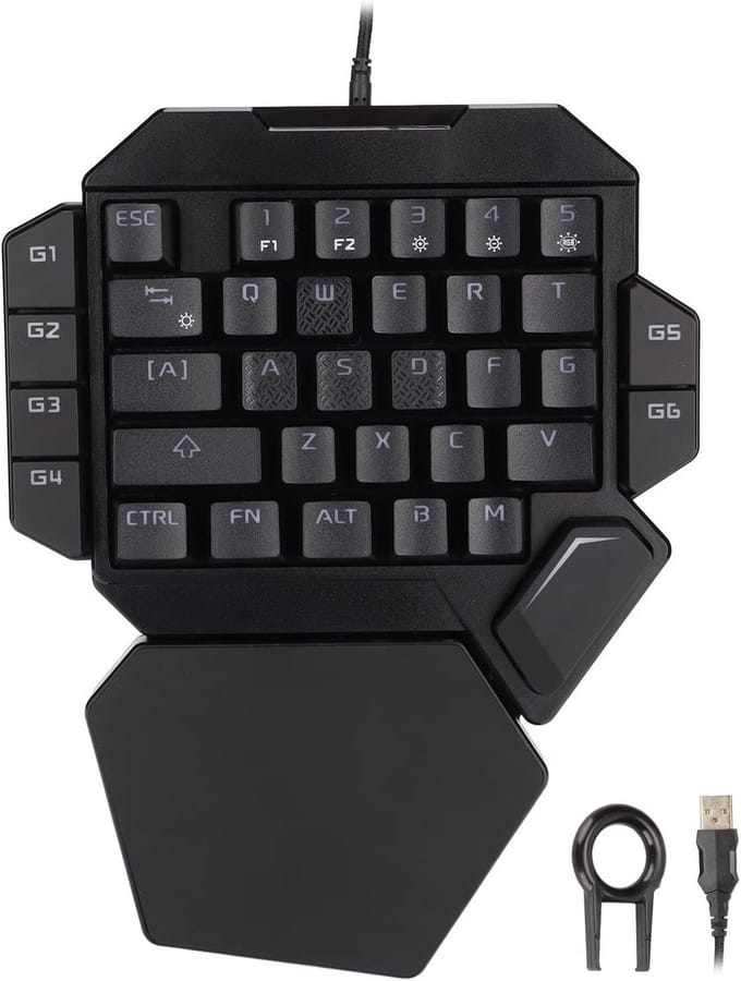Half mechanisch gaming toetsenbord met RGB verlichting en programmeerbare toetsen
