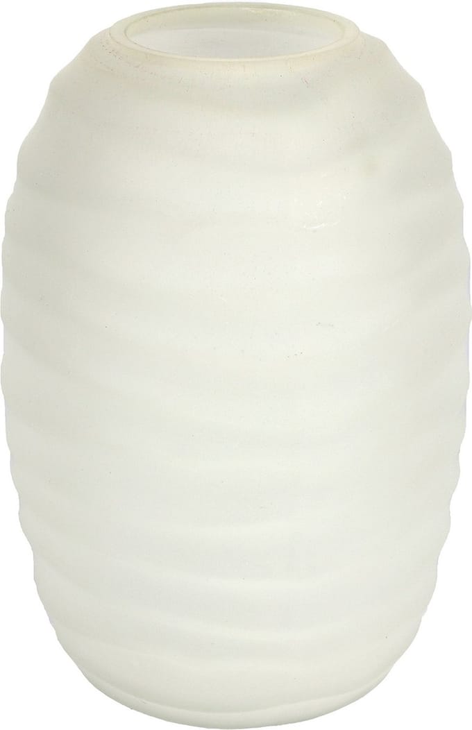 Countryfield Bloemenvaas Evita - ivoor wit - mat glas - 15 x 22 cm