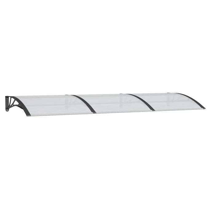 vidaXL - Deurluifel - 300x100 - cm - polycarbonaat - zwart