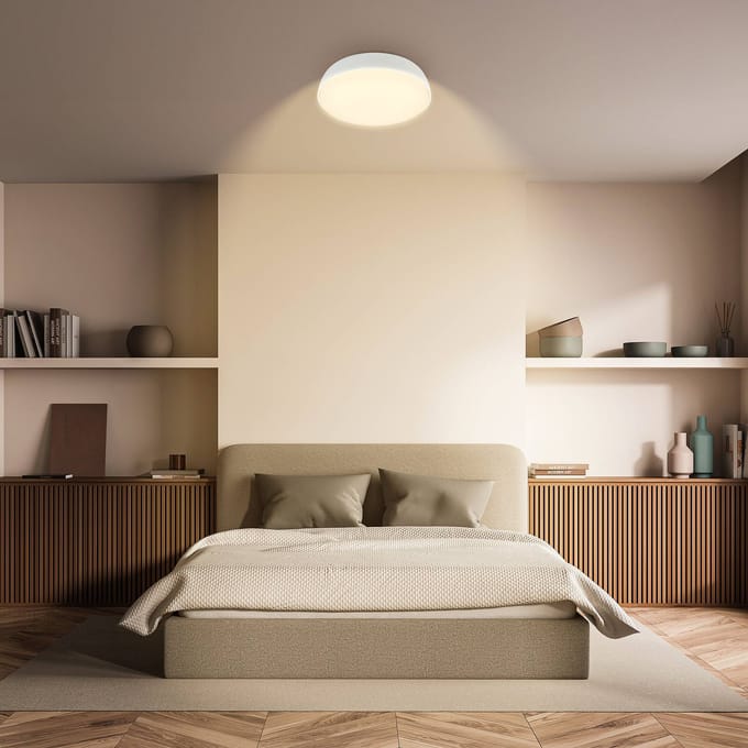 BRILONER Nikan – LED Plafondlamp – plafonniere met warm wit licht – 12W – Ø28,5 cm
