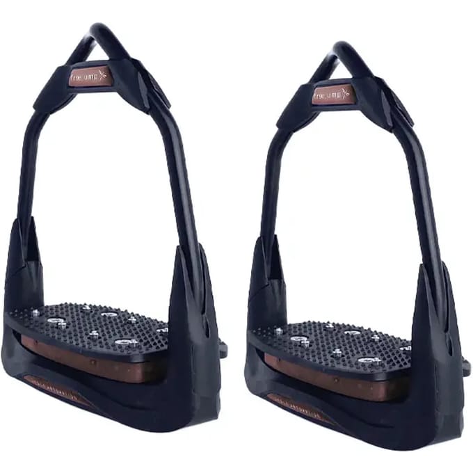 Paardenstijgbeugels Freejump Air’s Full Black (plancher 0° œil 30°)
