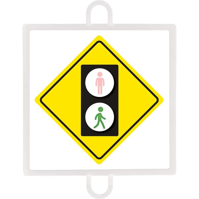 Waarschuwingsbord nr. 4 (voetgangersgroen)