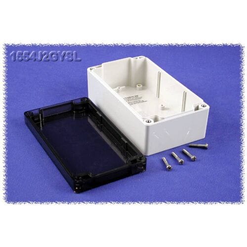Hammond Electronics 1554J2GYSL Universele behuizing 160 x 90 x 60 Polycarbonaat Grijs 1 stuk(s)