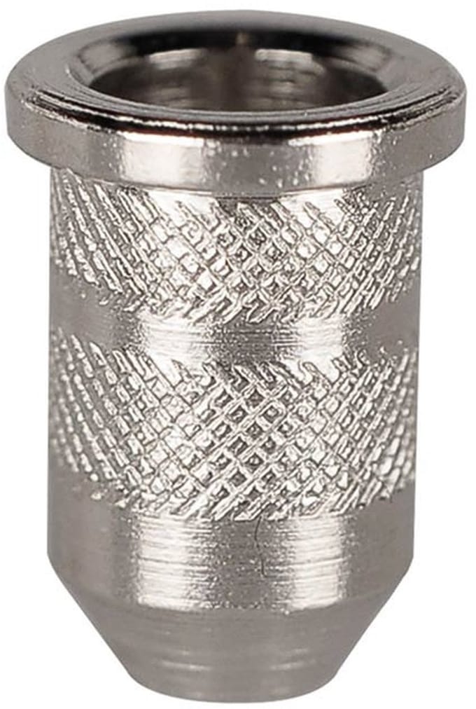 Boston TB-05-N String Ferrules - Set van 6 - Nikkelafwerking 6,5mm x 11mm