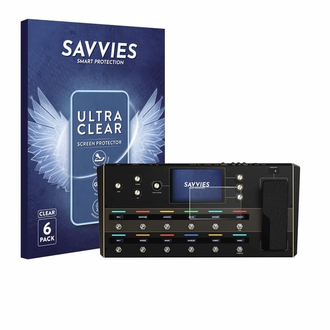 Savvies - Screenprotector voor Headrush Prime - Folie Beschermfolie transparant 6 Stuks