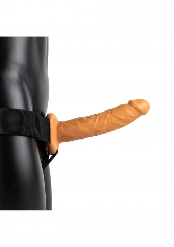 RealRock by Shots - Vibrating Hollow Strap-On without Balls - 8 / 20,5 cm