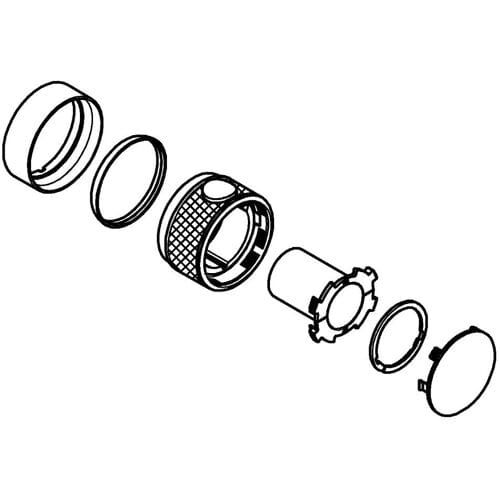 Grohe Grohterm SmartControl replacement temperature selector handle economy button 49029000