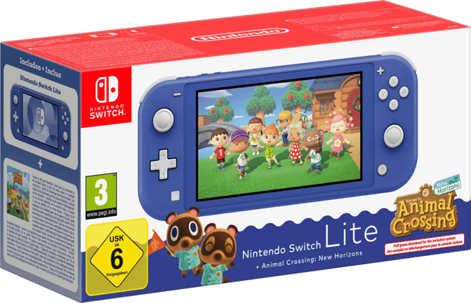 Nintendo Switch Lite Animal Crossing New Horizons Editie Blauw