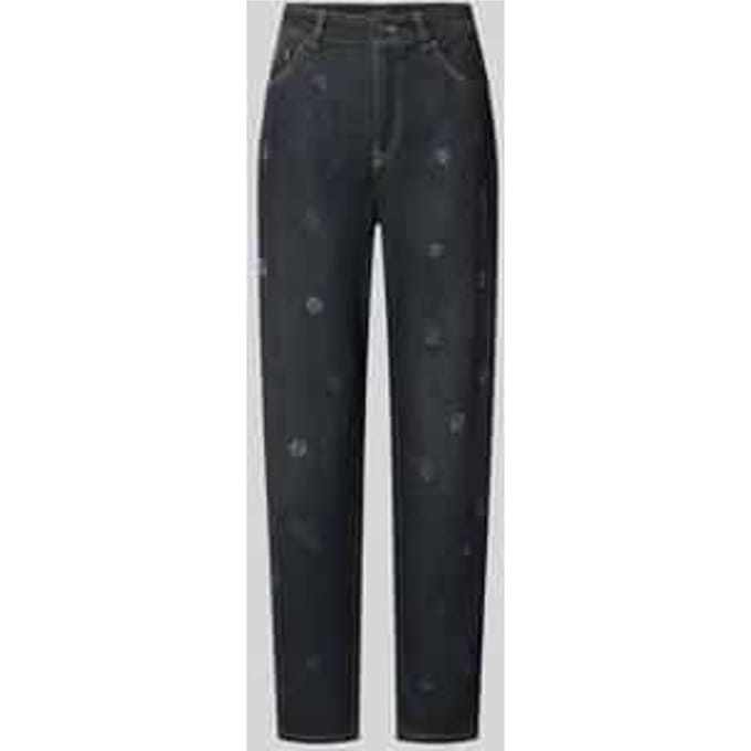 straight fit jeans van puur katoen