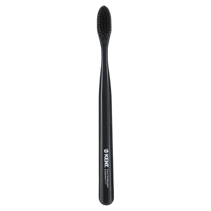 Kent, brosse à dents ultra douce, noire, 1 brosse à dents gray