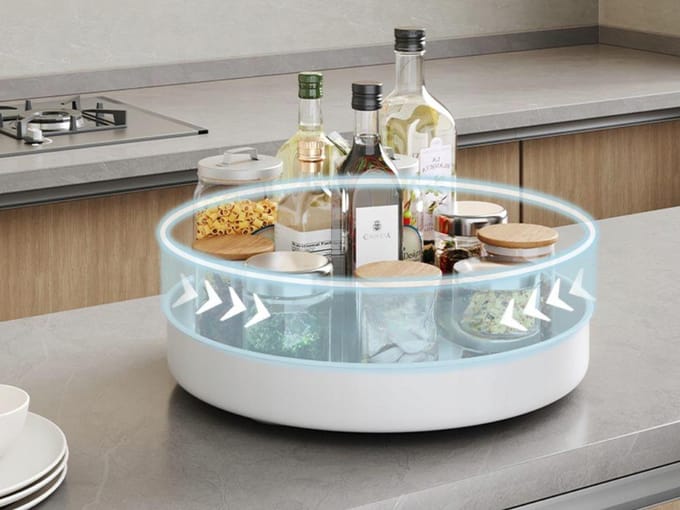 Draaiplateau Organizer 25cm - Keuken & Badkamer - Wit