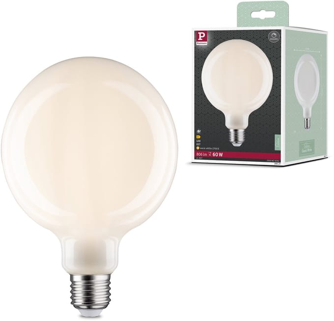 Filament 230 V LED Globe G125 E27 806lm 7W 2700K dimbaar Opaal