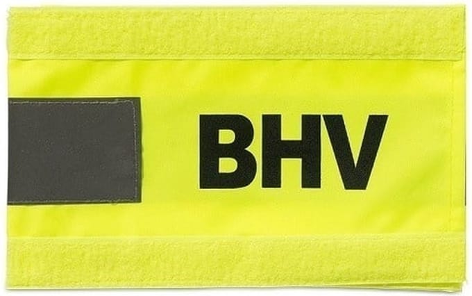 BHV armband - Geel - Klitteband