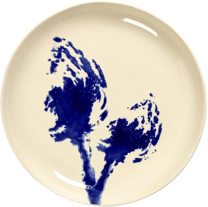 Serax - Ottolenghi Feast - Bord S - Wit/Artisjok Blauw - 19 Ø - 2 stuks