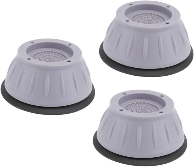 Wasmachine Demper - Apparaat Verhoger - Trillingen Reduceren - Antislip Ontwerp - 10.5 cm - Grijs
