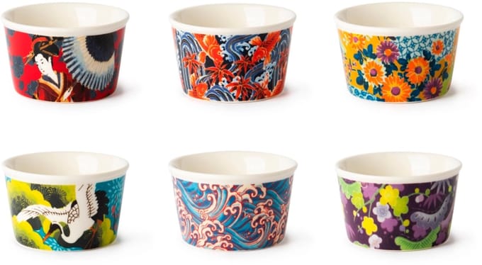 Excelsa Italiaans Design – Set van 6 Kimono kommen CM 8,7 - keramiek