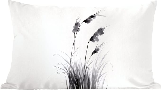 Sierkussens - Kussentjes Woonkamer - 60x40 cm - Minimalistisch - Stelen - Wit