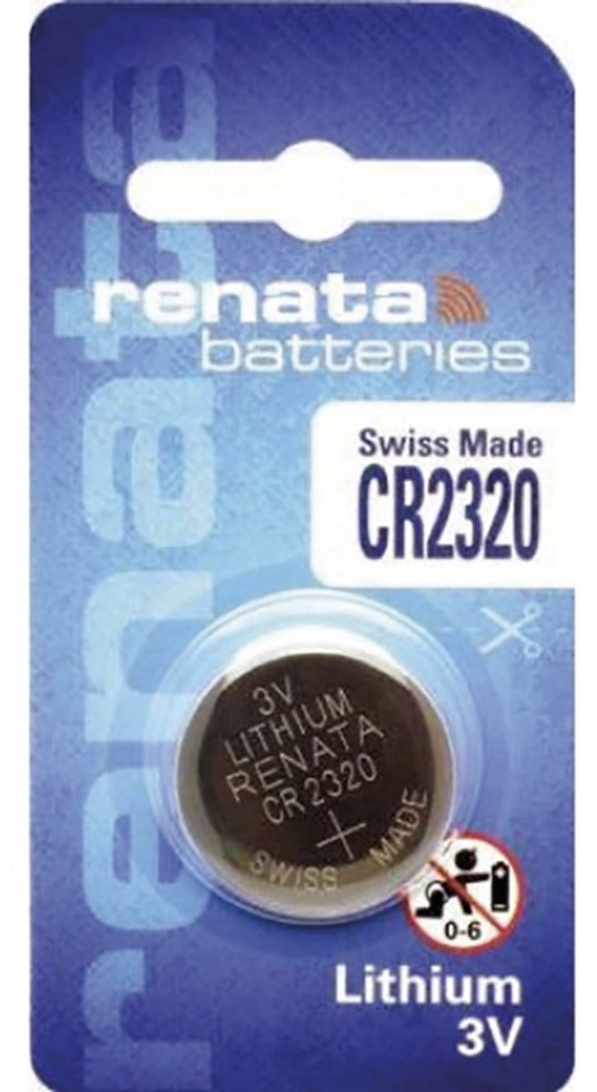 Renata Lithium Batterij - Knoopcel - CR2320 - 1 stuks - 3V - Made in Switzerland