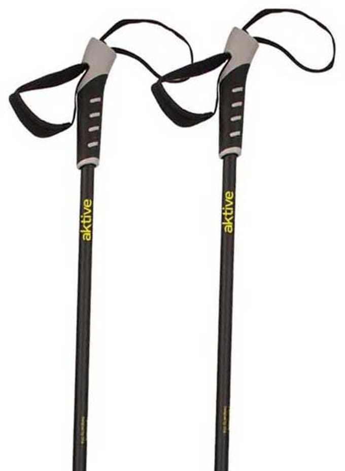 Aktive 54181 Stokken 2 Eenheden Zilver 85-135 cm
