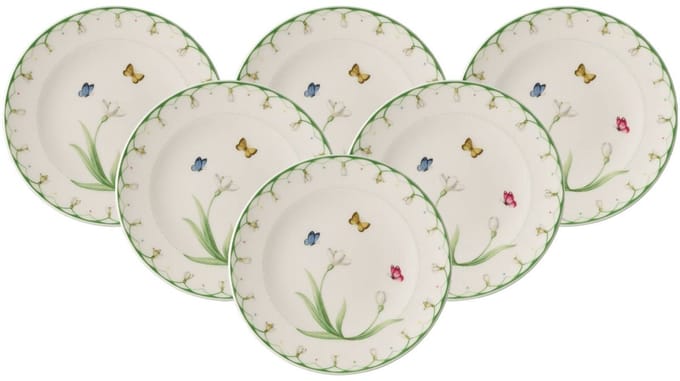 Brotteller Colourful Spring ø 16 cm Set van 6