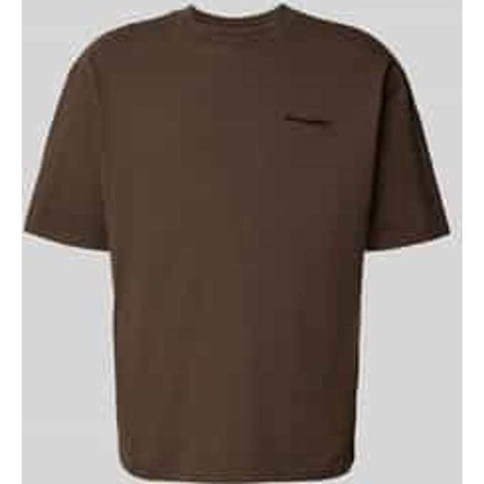 Oversized T-shirt met labelstitching