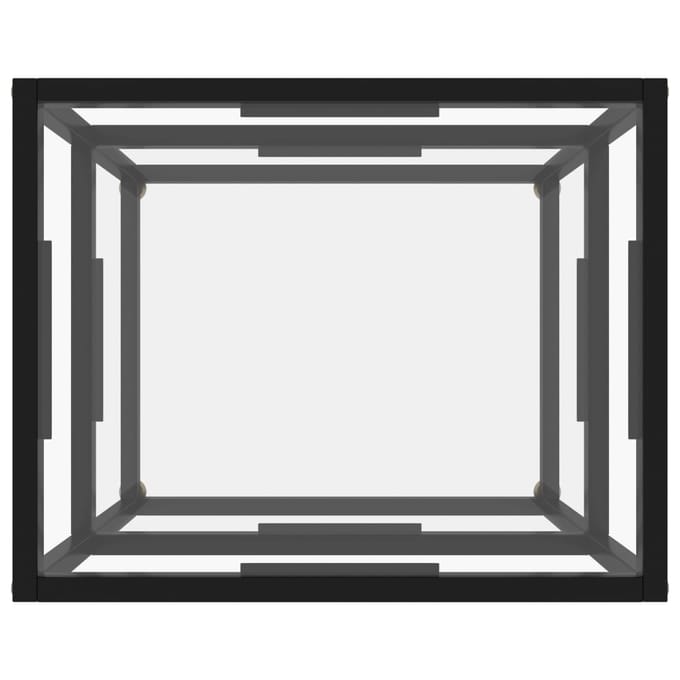 vidaXL - Wandtafel - 50x40x40 - cm - gehard - glas - transparant