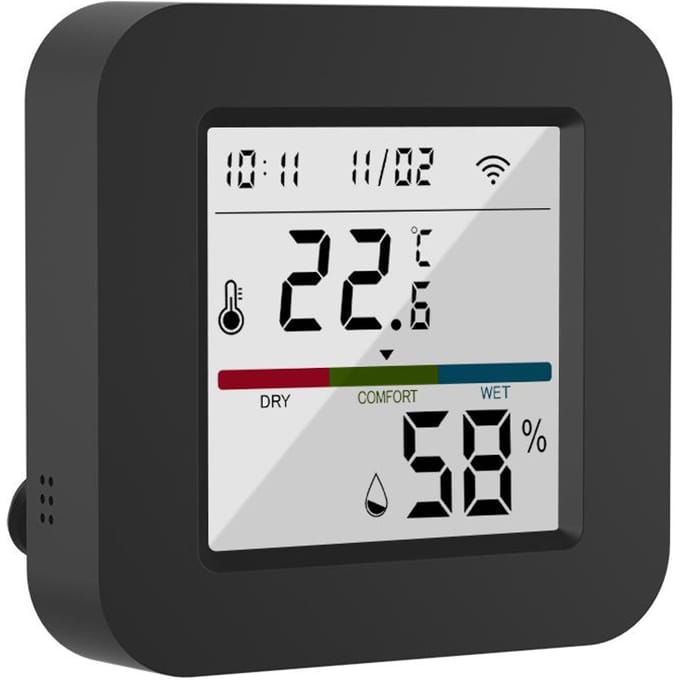 Télécommande infrarouge 3 en 1 avec moniteur intelligent de température et d'humidité, écran LCD, Wi-Fi, BT, double mode blanc