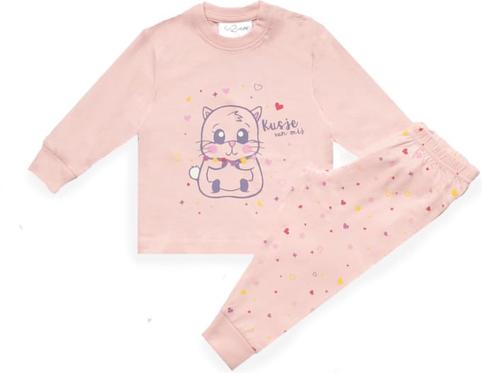 Fun2Wear - Pyjama Hamster - roze - Maat 104 -
