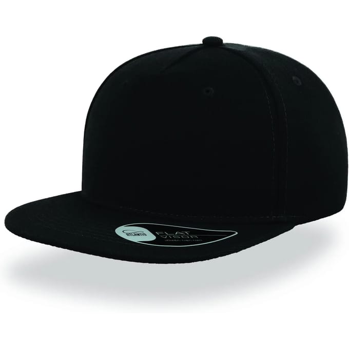 Atlantis Headwear Snap Five Cap AT401 - Black - One size