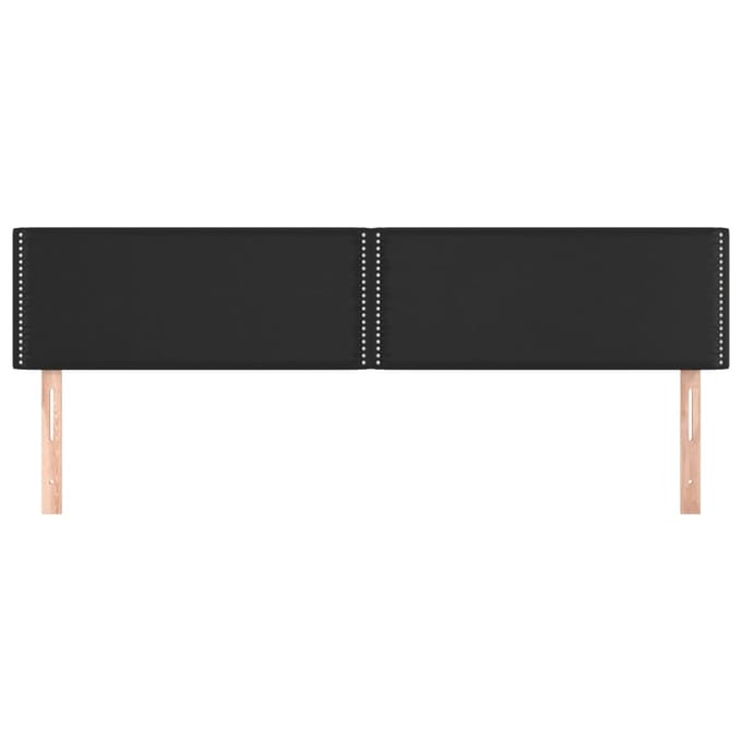 vidaXL - Hoofdborden - 200x5x78/88 - cm - kunstleer - zwart