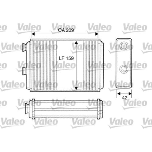 Warmtewisselaar, interieur verwarming VALEO 812280