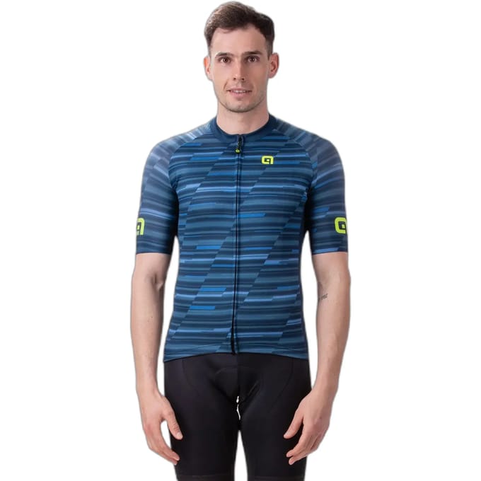 Ale Fietsshirt Korte Mouwen Solid Step - Blauw - M - Valt klein