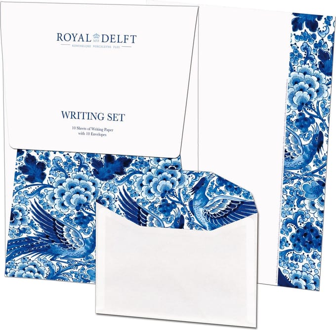 Briefpapier met enveloppen: Royal Delft