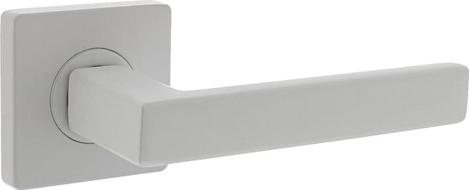 Intersteel Deurkruk Hera op vierkante rozet 55x55x10 mm wit