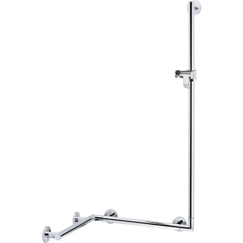 Keuco Plan Care - Handgreep met douchestang, 80x68 cm, hoek, chroom 34908016411