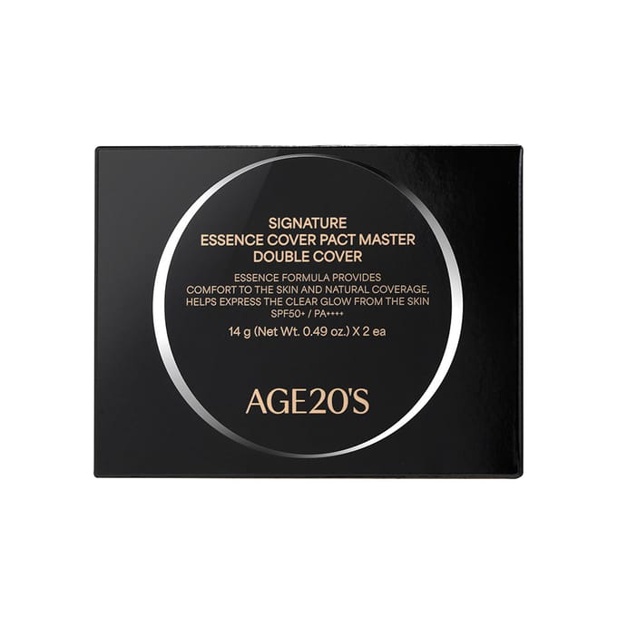 [AGE20's] Signature Essence Cover Pact Master Double Cover met navulling (3 kleuren) SPF 50+ PA++++ 14g*2EA No.23 black