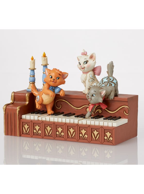 Disney traditions Paws at Play (Aristocats Kittens on Piano Figurine)