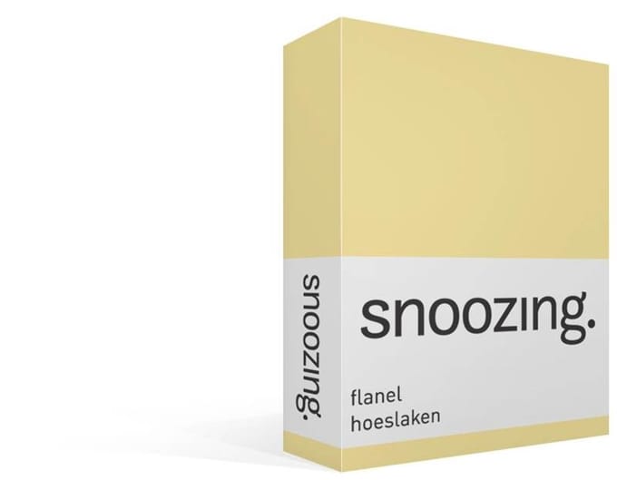 Snoozing - Flanel - Hoeslaken - Eenpersoons - 90x220 cm - Narcis