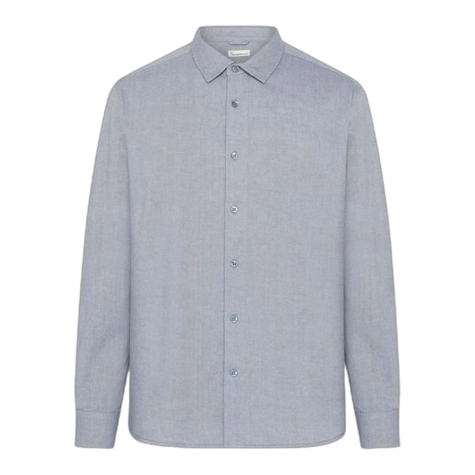 Lichte twill overhemd met lange mouwen KnowledgeCotton Apparel