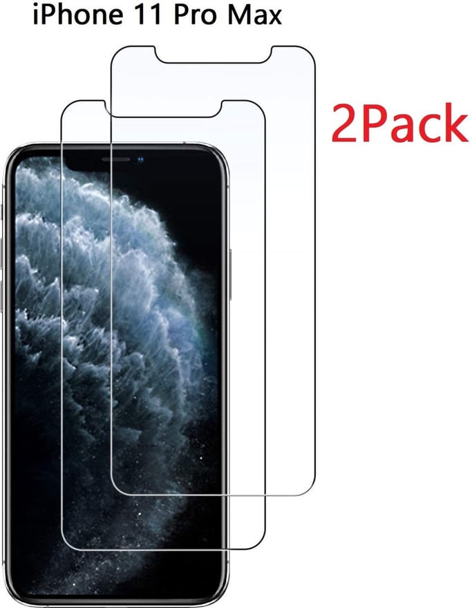 Ntech Screenprotector 2 Pack - Geschikt voor iPhone 11 Pro Max Screenprotector Glass