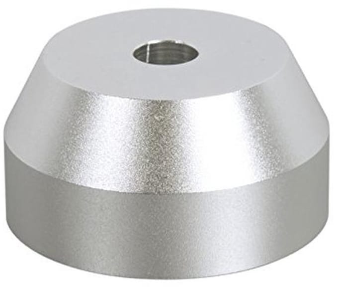 Aluminium Single Puck, Zilver, Voor Hoogwaardig Geluid