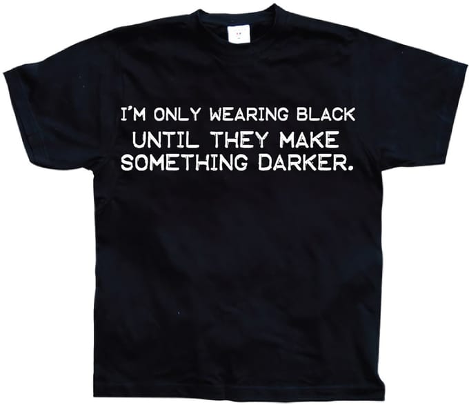 Hybris I'm Only Wearing Black T-shirt SH-1-13081-H5-1